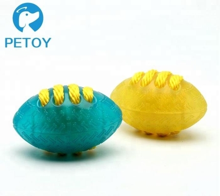 Rugby Shape  Tough TPR Dog Toy Popular  8.5*12.5*7.5 Cm 136g Weight