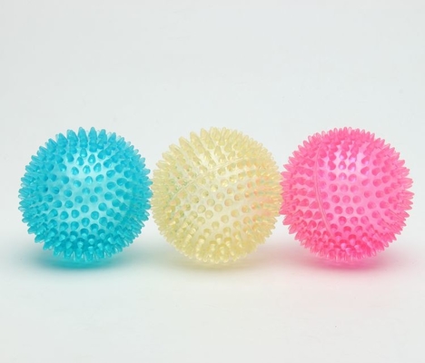 Eco - Friendly TPR Dog Toy Interactive Spiky Bouncing Ball For Large Dog