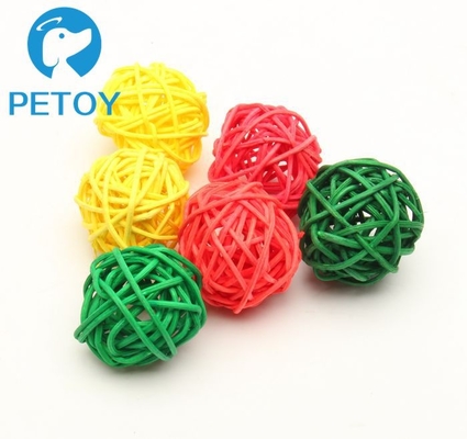 Cats Rattan Ball Durable Pet Toys  Heavy Duty Dog Rope Toy Rattan Material