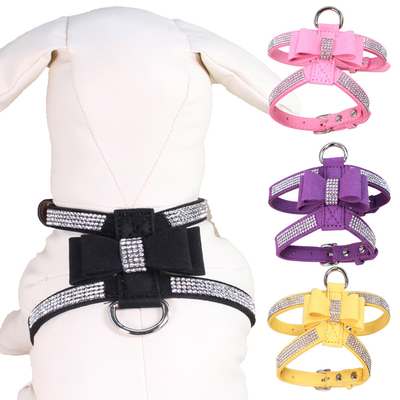 Nylon Backpack Luxury Dog Harness / Adjustable Dog Harness No Pull Easy To Clean