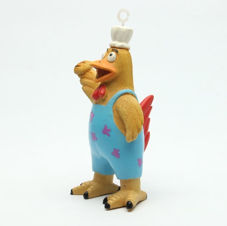 Colorful Rooster  Latex Pet Toys / Adorable Squeaky Rubber Chicken Dog Toy