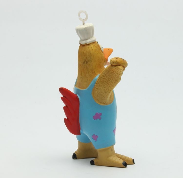 Colorful Rooster  Latex Pet Toys / Adorable Squeaky Rubber Chicken Dog Toy