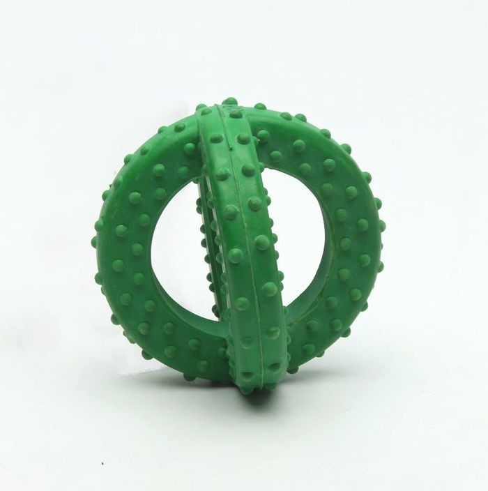 Durable Safe  	Rubber Chew Toys Big Teeth Dog Toy Customized Size Environment Friendly