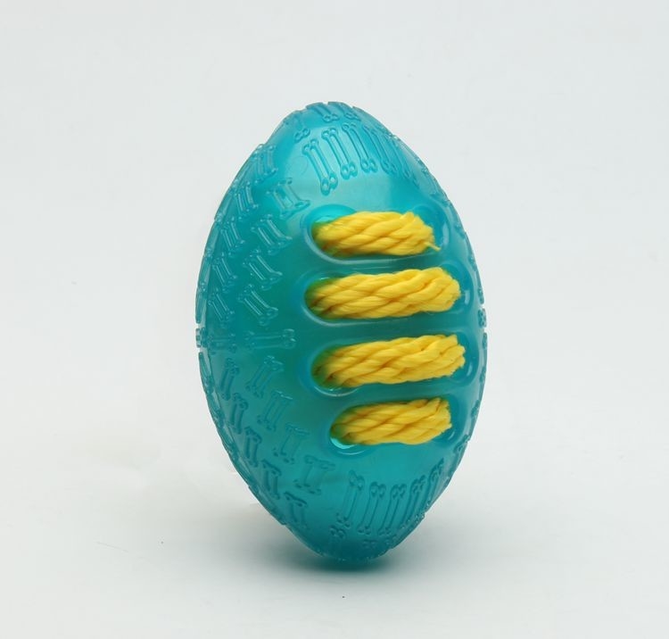 Rugby Shape  Tough TPR Dog Toy Popular  8.5*12.5*7.5 Cm 136g Weight