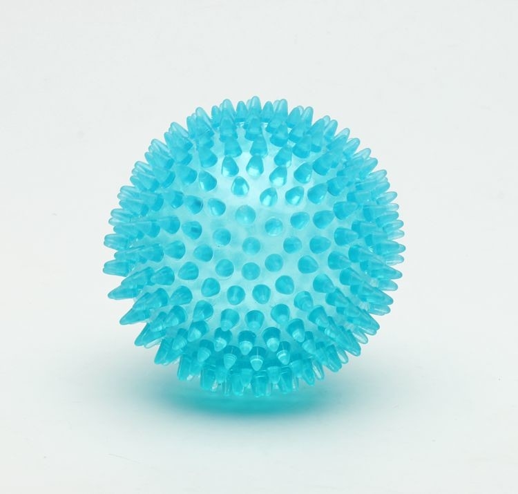 Eco - Friendly TPR Dog Toy Interactive Spiky Bouncing Ball For Large Dog
