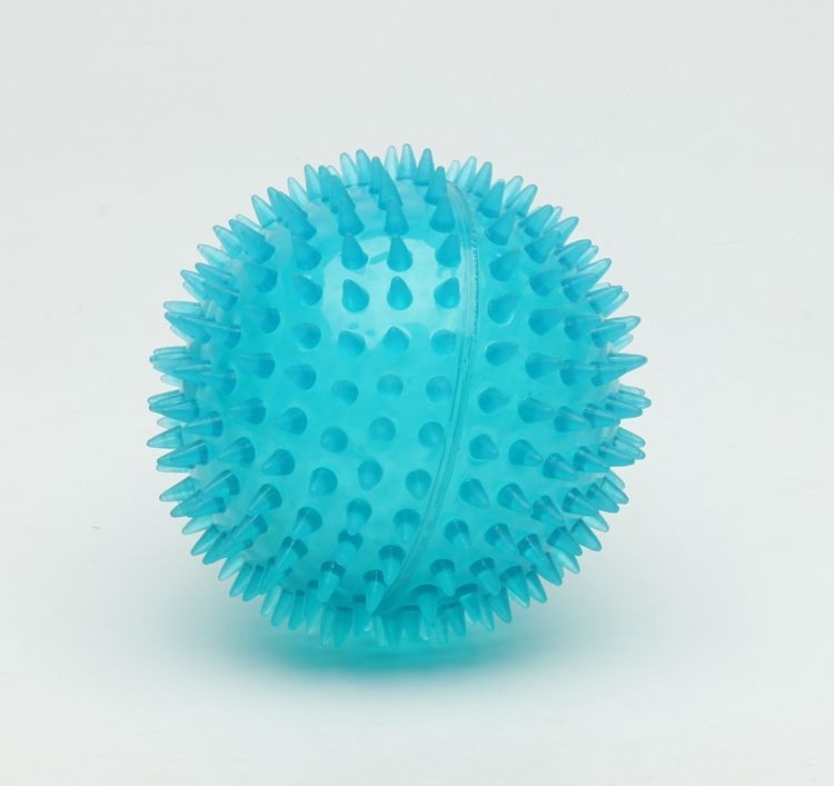 Eco - Friendly TPR Dog Toy Interactive Spiky Bouncing Ball For Large Dog