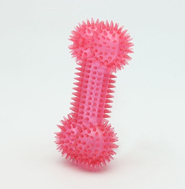 Customize Pink Plastic Toy Dog Bones ODM Service BSCI Certification