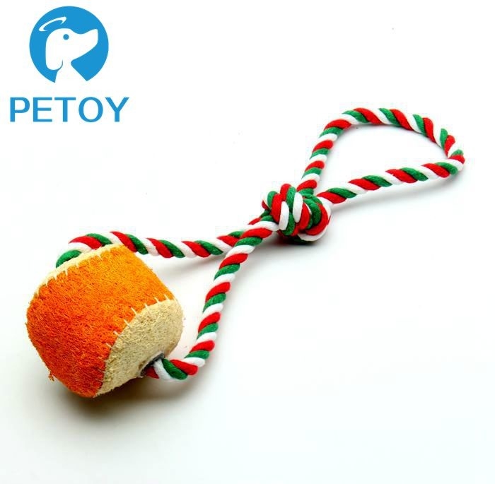 Durable Loofah Squeaky Rope Dog Toys Long Service Life BSCI Approved