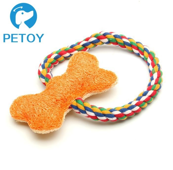 Professional Latext Nylon Rope Dog Toy Non - Toxic Material For Small Dogs