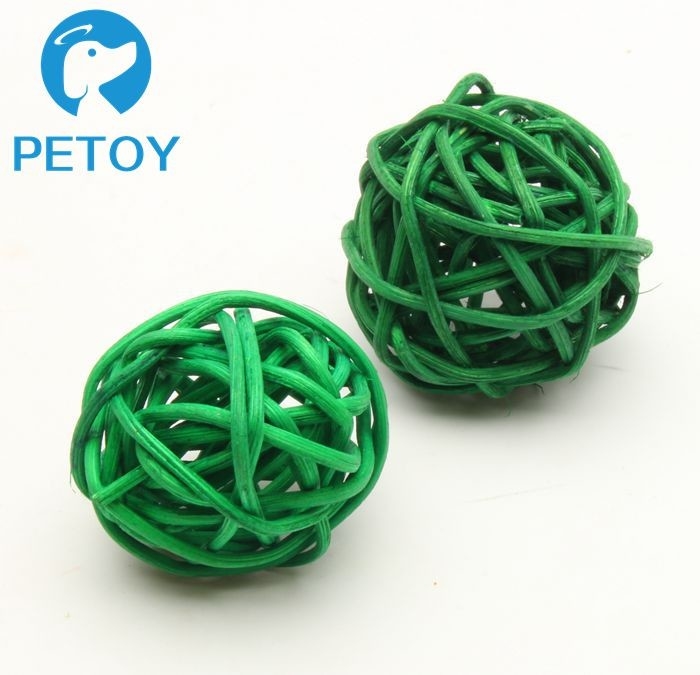 Cats Rattan Ball Durable Pet Toys  Heavy Duty Dog Rope Toy Rattan Material