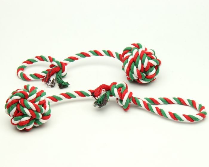 32cm Cotton Durable Rope Dog Toys Pull Catching Eco Friendly Pet Toys