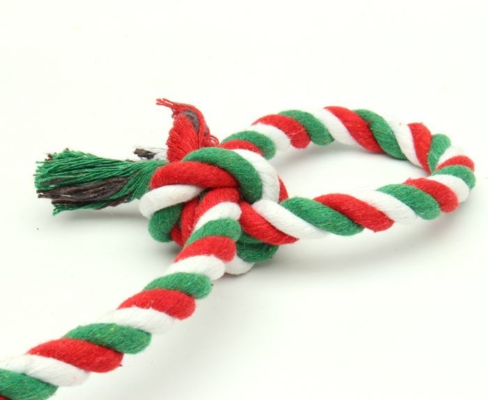 Cotton  Interactive Rope Knot Ball Dog Toy Durable For Extended Tough Play