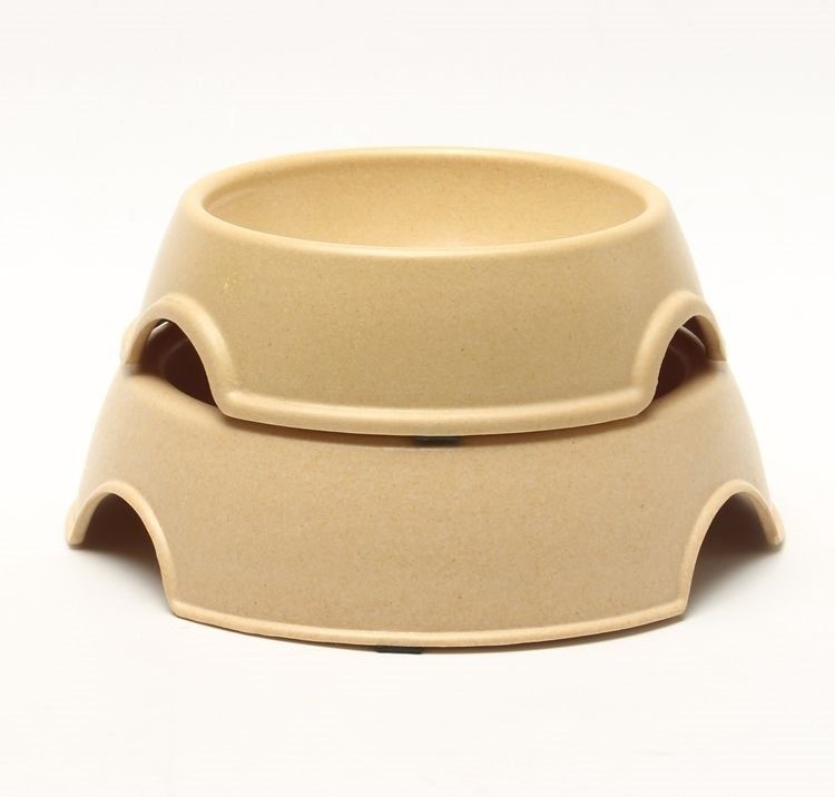Eco - Friendly Bamboo Pet Products Bowl / Custom Dogs Cat Feeding Bowls