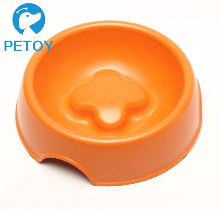 Degradable Bamboo Pet Bowl Commercial Slow Eating Dog Bowl BSCI Approved