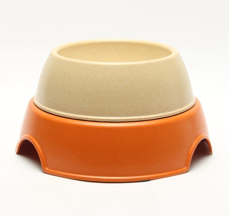 Degradable Bamboo Pet Bowl Commercial Slow Eating Dog Bowl BSCI Approved