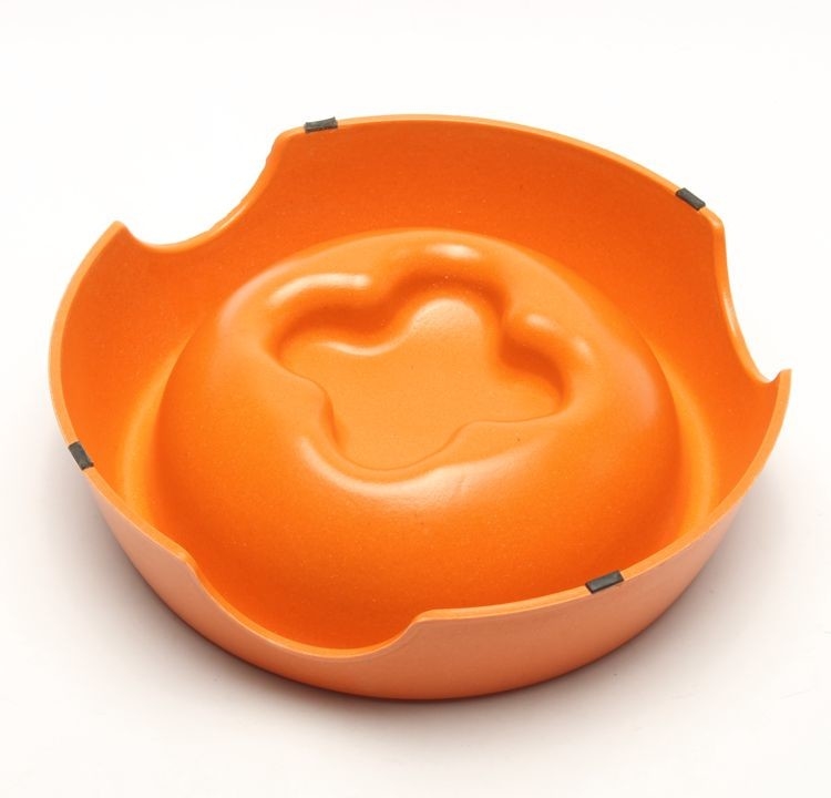 Degradable Bamboo Pet Bowl Commercial Slow Eating Dog Bowl BSCI Approved