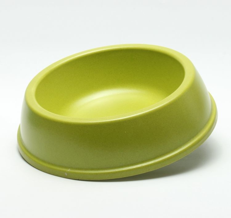 Blue Commercial Bamboo Pet Bowl , Non - Skid Bamboo Dog Feeder Oem Service
