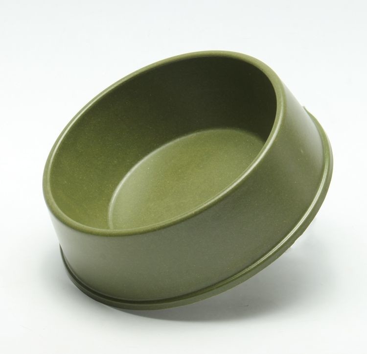 Blue Commercial Bamboo Pet Bowl , Non - Skid Bamboo Dog Feeder Oem Service