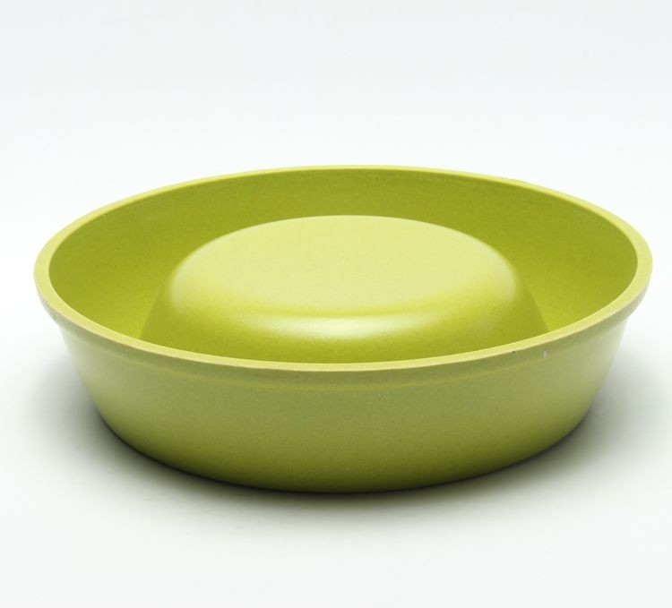 Blue Commercial Bamboo Pet Bowl , Non - Skid Bamboo Dog Feeder Oem Service