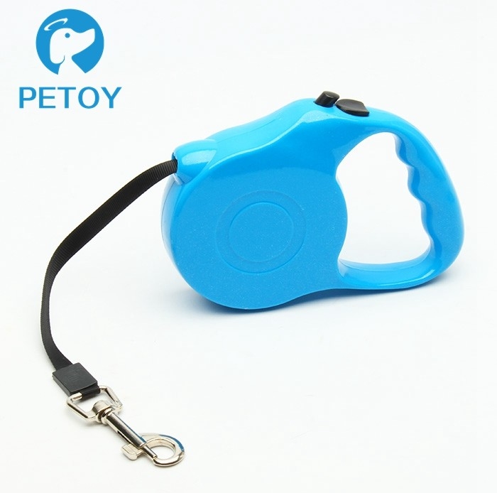 Outdoor Walking Retractable Pet Leashes Chew Proof  Customized Color