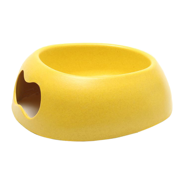 High Polish Finish Bamboo Pet Bowl Bamboo Dog Feeder With Non Skid Design