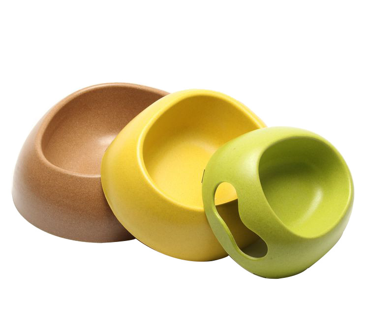 High Polish Finish Bamboo Pet Bowl Bamboo Dog Feeder With Non Skid Design